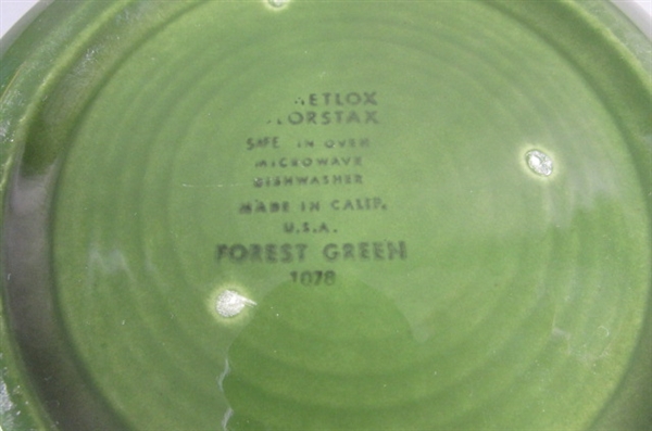 METLOX COLORSTAX DINNERWARE