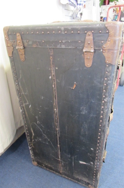 ANTIQUE WARDROBE TRUNK