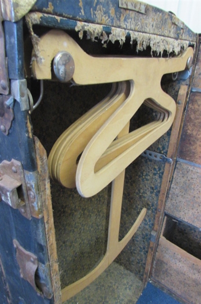 ANTIQUE WARDROBE TRUNK