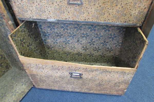 ANTIQUE WARDROBE TRUNK