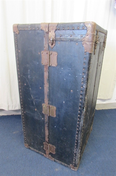 ANTIQUE WARDROBE TRUNK