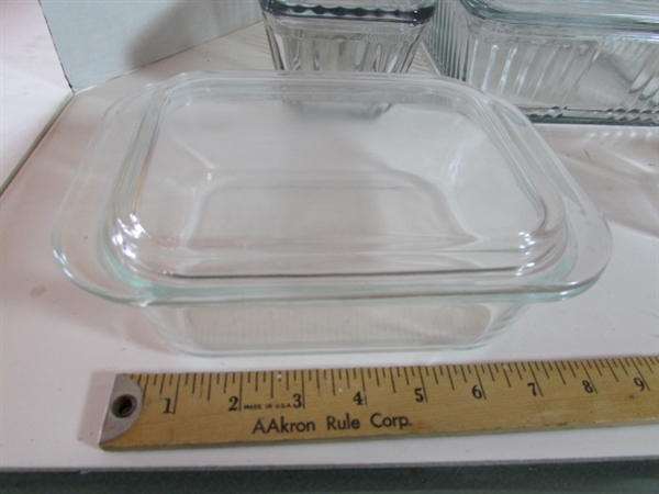 GLASS BAKEWARE WITH LIDS