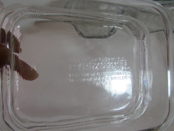 GLASS BAKEWARE WITH LIDS
