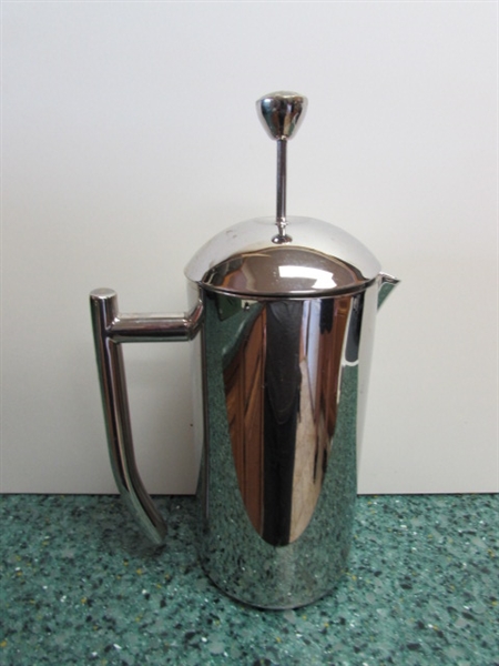 STAINLESS STEEL COFFEE CUPS AND MAKERS