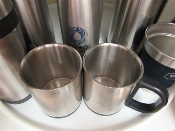 STAINLESS STEEL COFFEE CUPS AND MAKERS