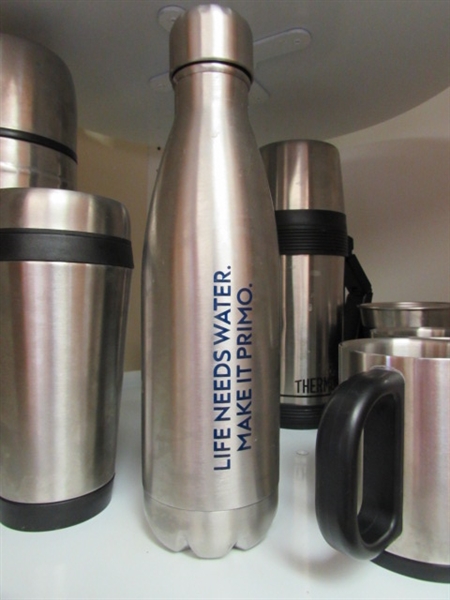 STAINLESS STEEL COFFEE CUPS AND MAKERS