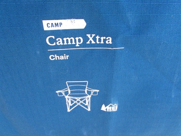 REI EXTRA LARGE CAMP CHAIR AND ALPS FOLDING CHAIR