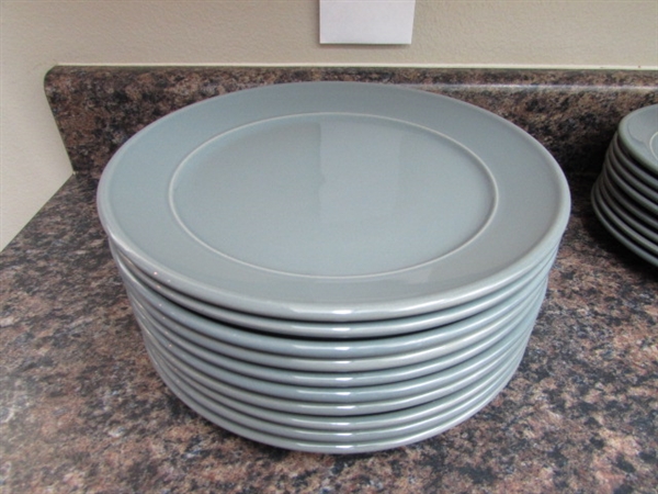 MAINSTAYS GREY DINNERWARE SET