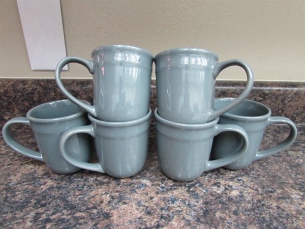 MAINSTAYS GREY DINNERWARE SET
