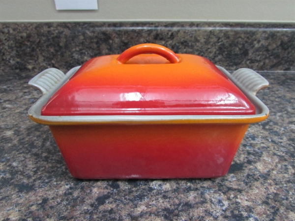 MINI LE CREUSET LOAF PAN WITH LID