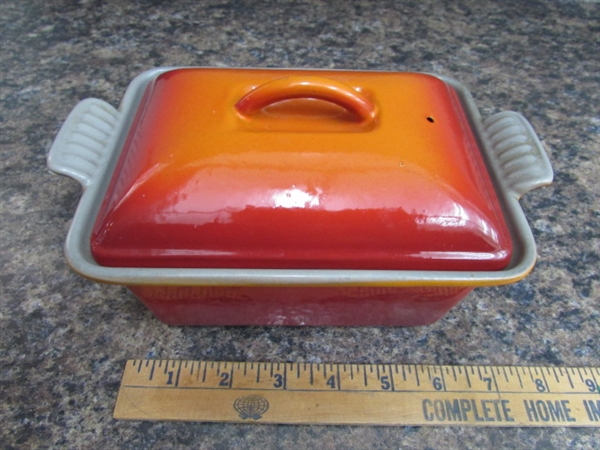 MINI LE CREUSET LOAF PAN WITH LID