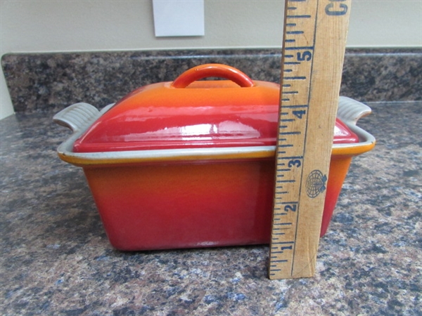 MINI LE CREUSET LOAF PAN WITH LID