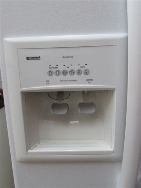 KENMORE SIDE-BY-SIDE REFRIGERATOR/FREEZER