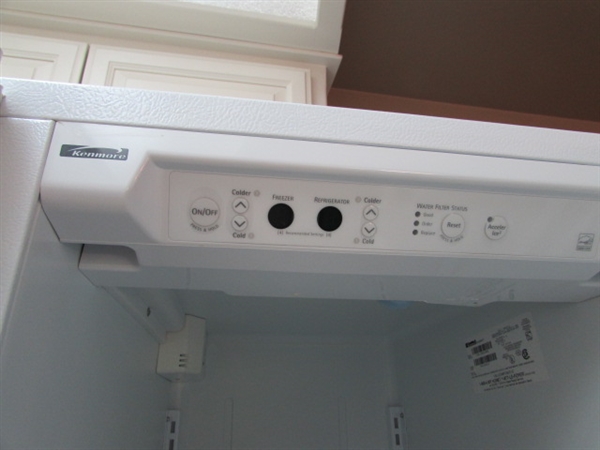 KENMORE SIDE-BY-SIDE REFRIGERATOR/FREEZER