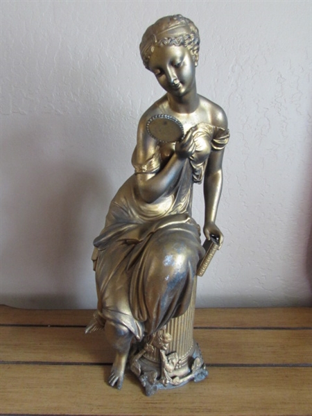 CAST METAL STATUE