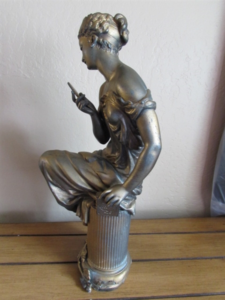 CAST METAL STATUE