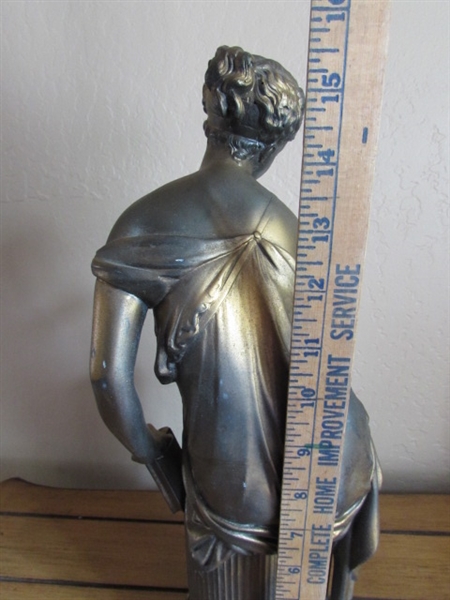 CAST METAL STATUE