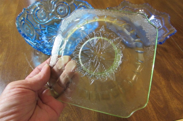 VINTAGE AND DEPRESSION ERA GLASSWARE