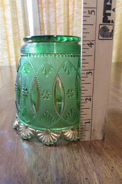 VINTAGE GREEN GLASSWARE