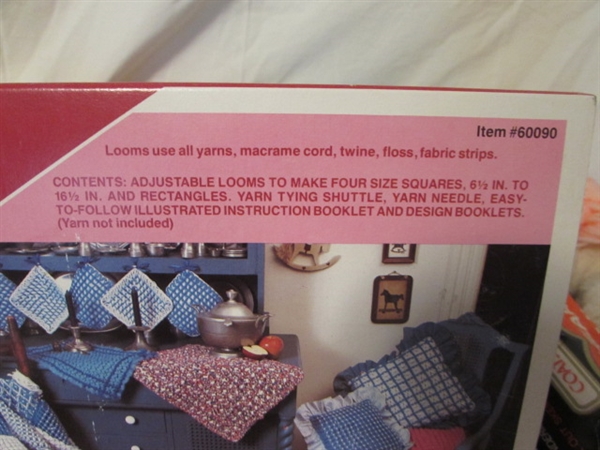 VINTAGE YARN & LAP-WEAVING LOOM