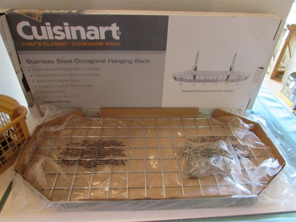 STAINLESS STEEL HANGING RACK AND COOKWARE RACKS