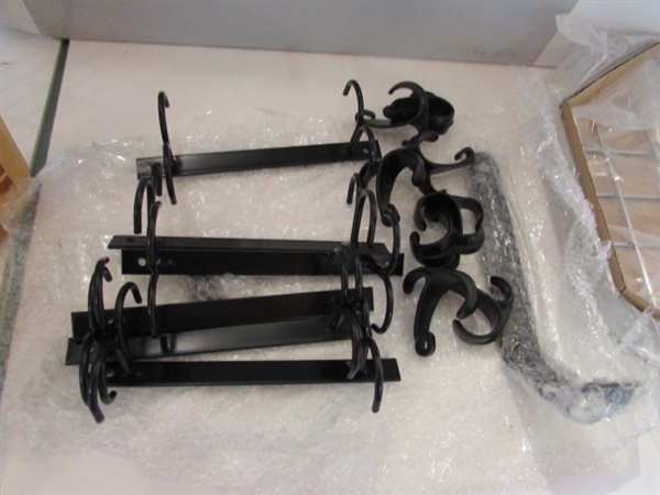 STAINLESS STEEL HANGING RACK AND COOKWARE RACKS