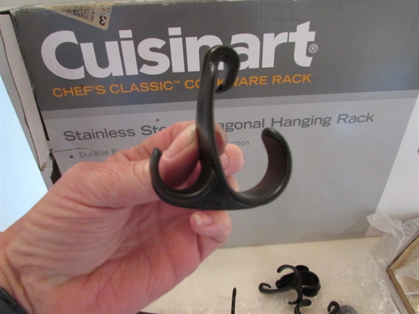STAINLESS STEEL HANGING RACK AND COOKWARE RACKS