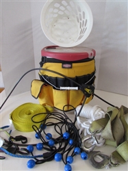 TOOL BUCKET W/CARGO STRAPS