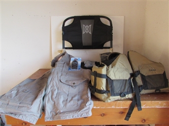 FISHING CHAIR AND VESTS