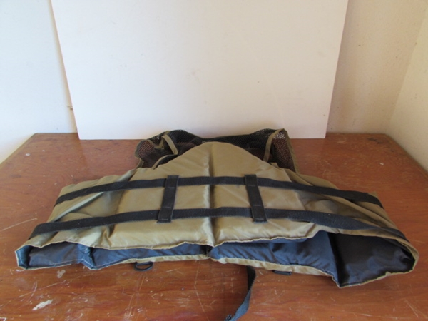 FISHING CHAIR AND VESTS