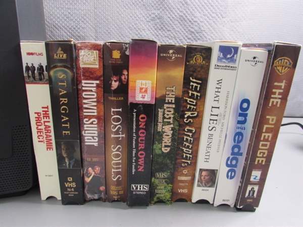 13 TV/VCR COMBO & VHS MOVIES