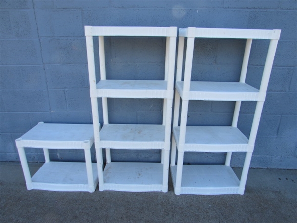 PLASTIC SHELVING UNITS