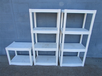 PLASTIC SHELVING UNITS