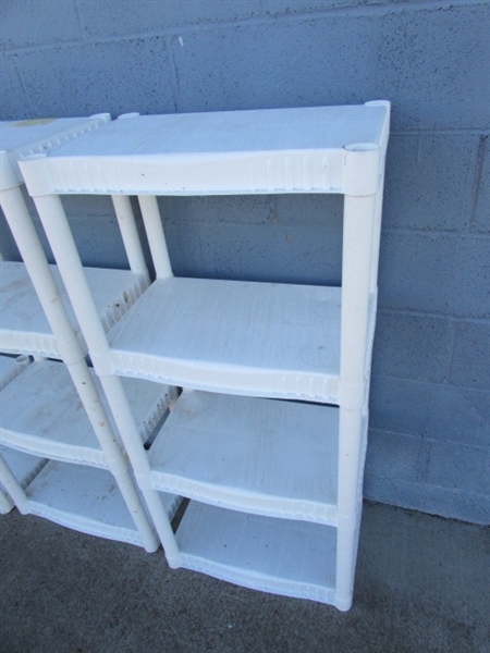 PLASTIC SHELVING UNITS