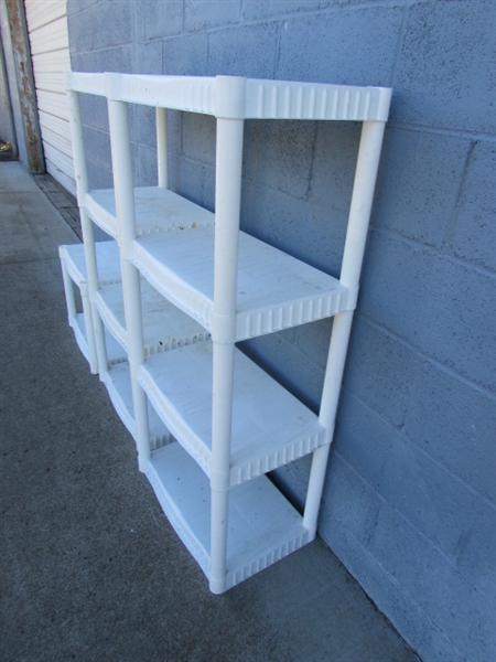 PLASTIC SHELVING UNITS