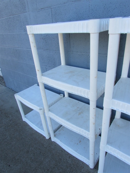 PLASTIC SHELVING UNITS