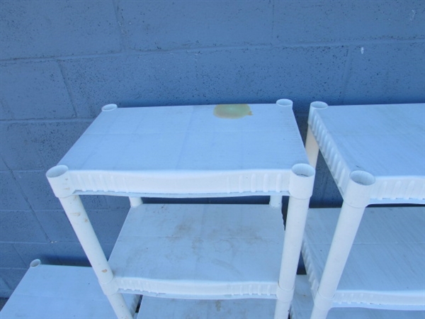 PLASTIC SHELVING UNITS