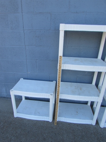 PLASTIC SHELVING UNITS