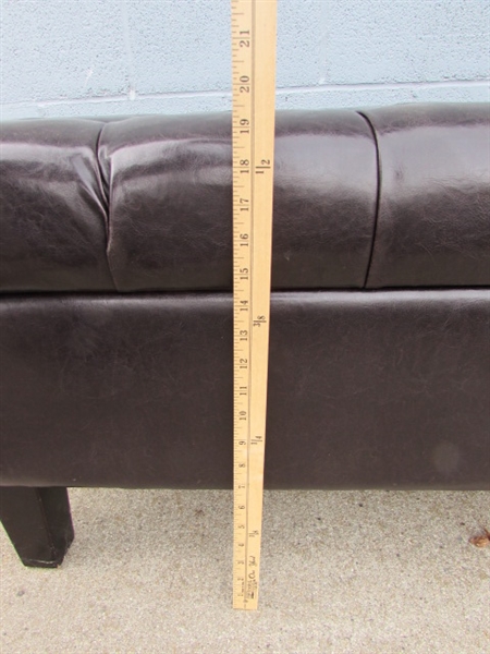 UPHOLSTERED STORAGE OTTOMAN
