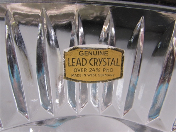 SILVERPLATE & CRYSTAL SERVING PIECES