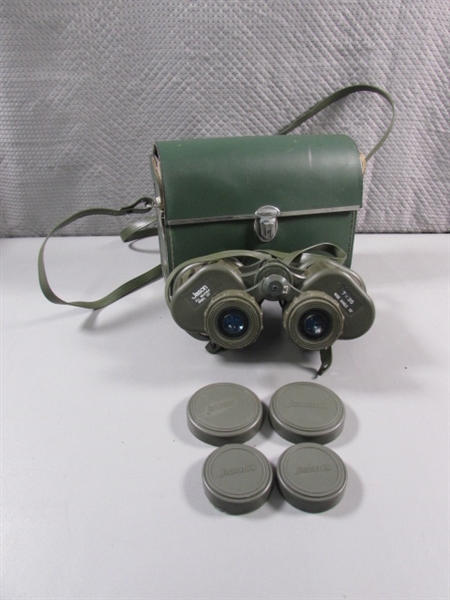 VINTAGE JASON ALL WEATHER BINOCULARS W/CASE