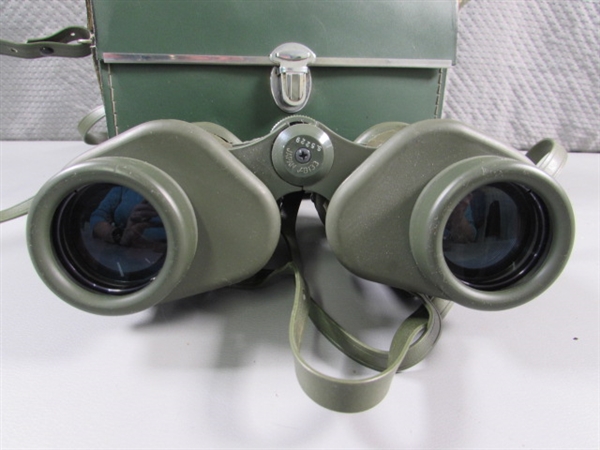 VINTAGE JASON ALL WEATHER BINOCULARS W/CASE