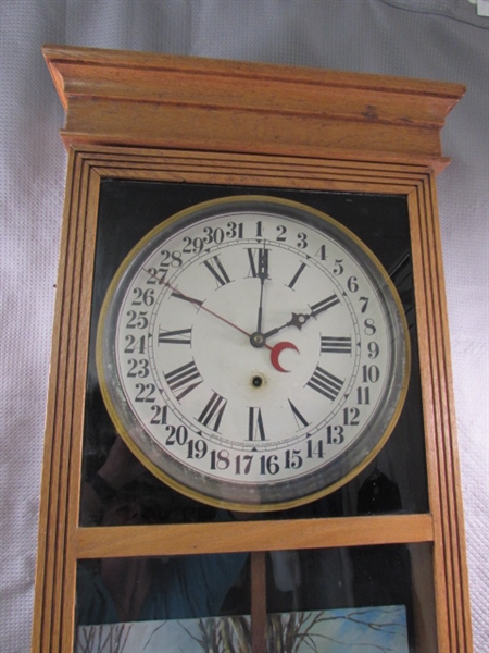 ANTIQUE SESSIONS WALL CLOCK