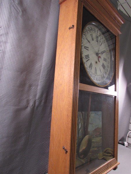 ANTIQUE SESSIONS WALL CLOCK