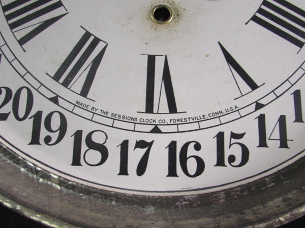 ANTIQUE SESSIONS WALL CLOCK