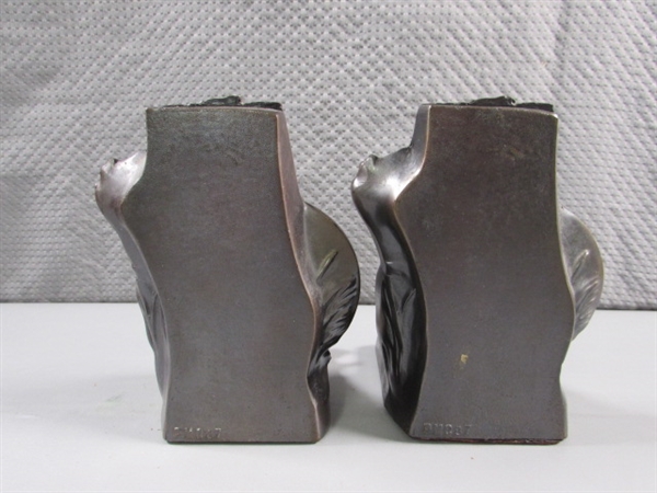 BRONZE BOOKENDS