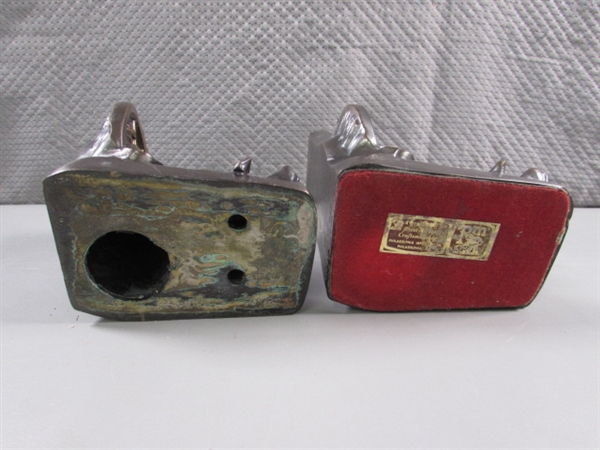 BRONZE BOOKENDS