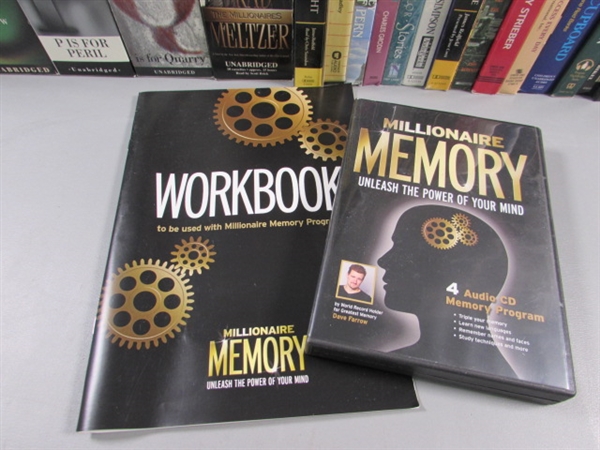 LARGE COLLECTION OF AUDIOBOOKS ON CASSETTE - SELF HELP, MOTIVATIONAL, CLASSICS & FICTION