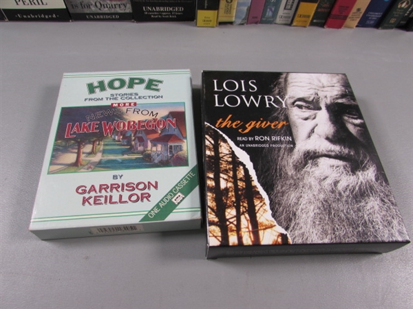 LARGE COLLECTION OF AUDIOBOOKS ON CASSETTE - SELF HELP, MOTIVATIONAL, CLASSICS & FICTION