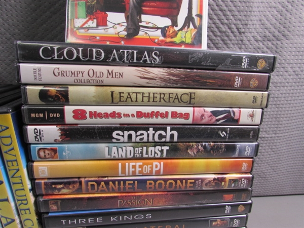 LARGE ASSORTMENT OF DVD MOVIES